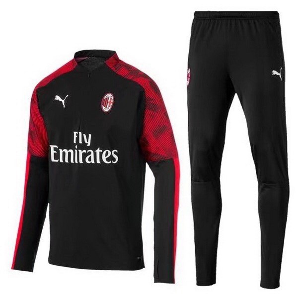 Chandal Del AC Milan 2019-2020 Negro Rojo